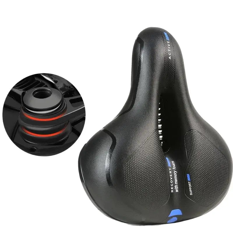 Hollow Breathable Bicycle Saddle MTB Road Bike Saddle Shock Absorbing Comfortable Big Butt Bike Seat Bicycle Accessories
