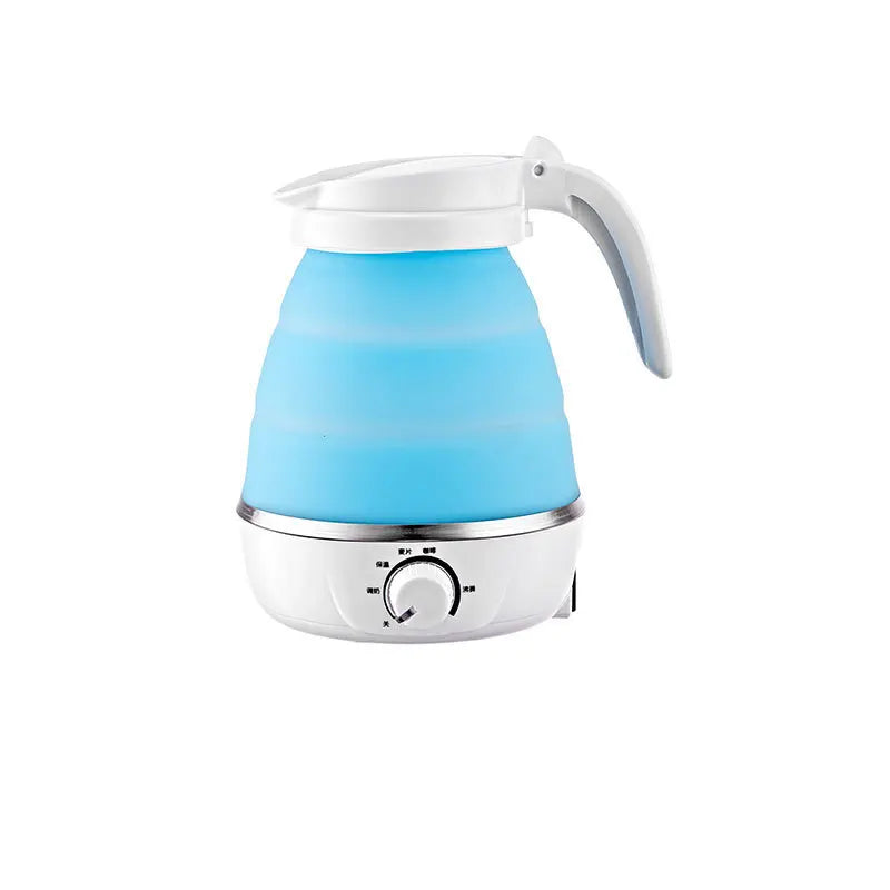 Mini Portable Fold Electric Kettle Thermostat Keep Warm Home Travel Business Automatic Power off Silicone Stainless Steel Safety