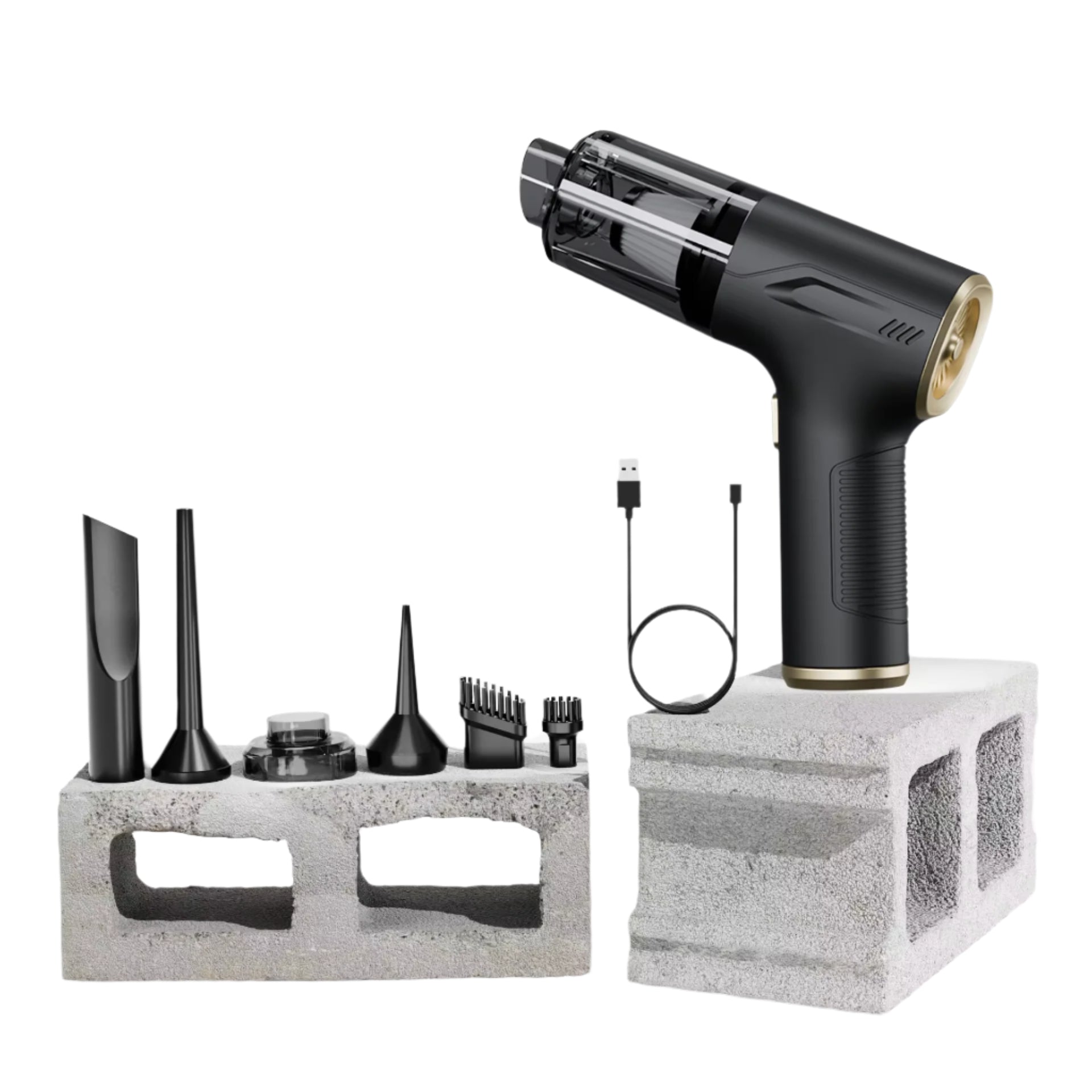 98000PA Powerful Mini Car Vacuum Cleaner Cordless Wireless Car Cleaner Handheld Portable Vacuum Cleaner Air Gun