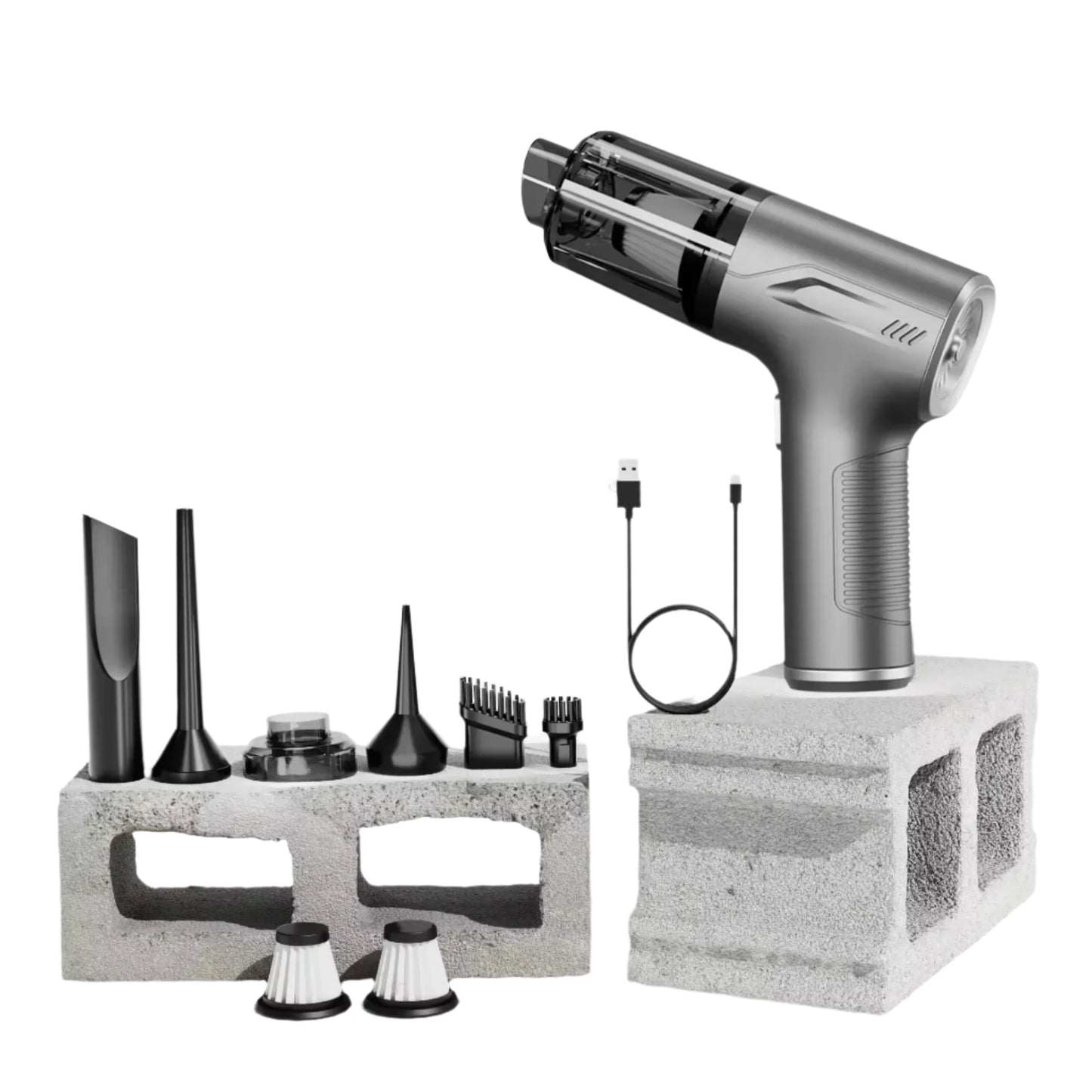 98000PA Powerful Mini Car Vacuum Cleaner Cordless Wireless Car Cleaner Handheld Portable Vacuum Cleaner Air Gun