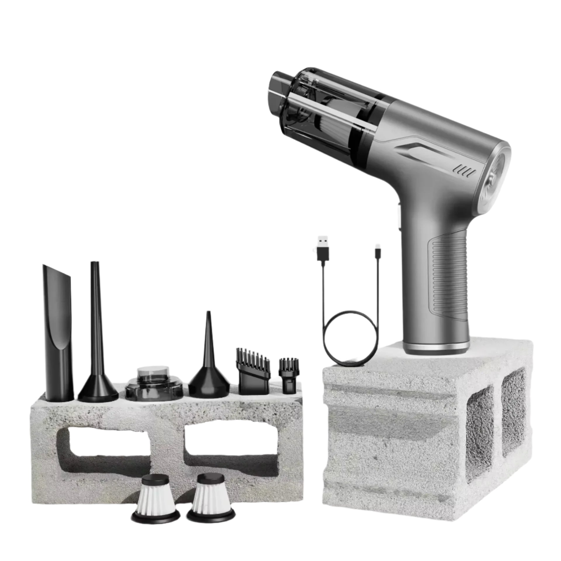 98000PA Powerful Mini Car Vacuum Cleaner Cordless Wireless Car Cleaner Handheld Portable Vacuum Cleaner Air Gun