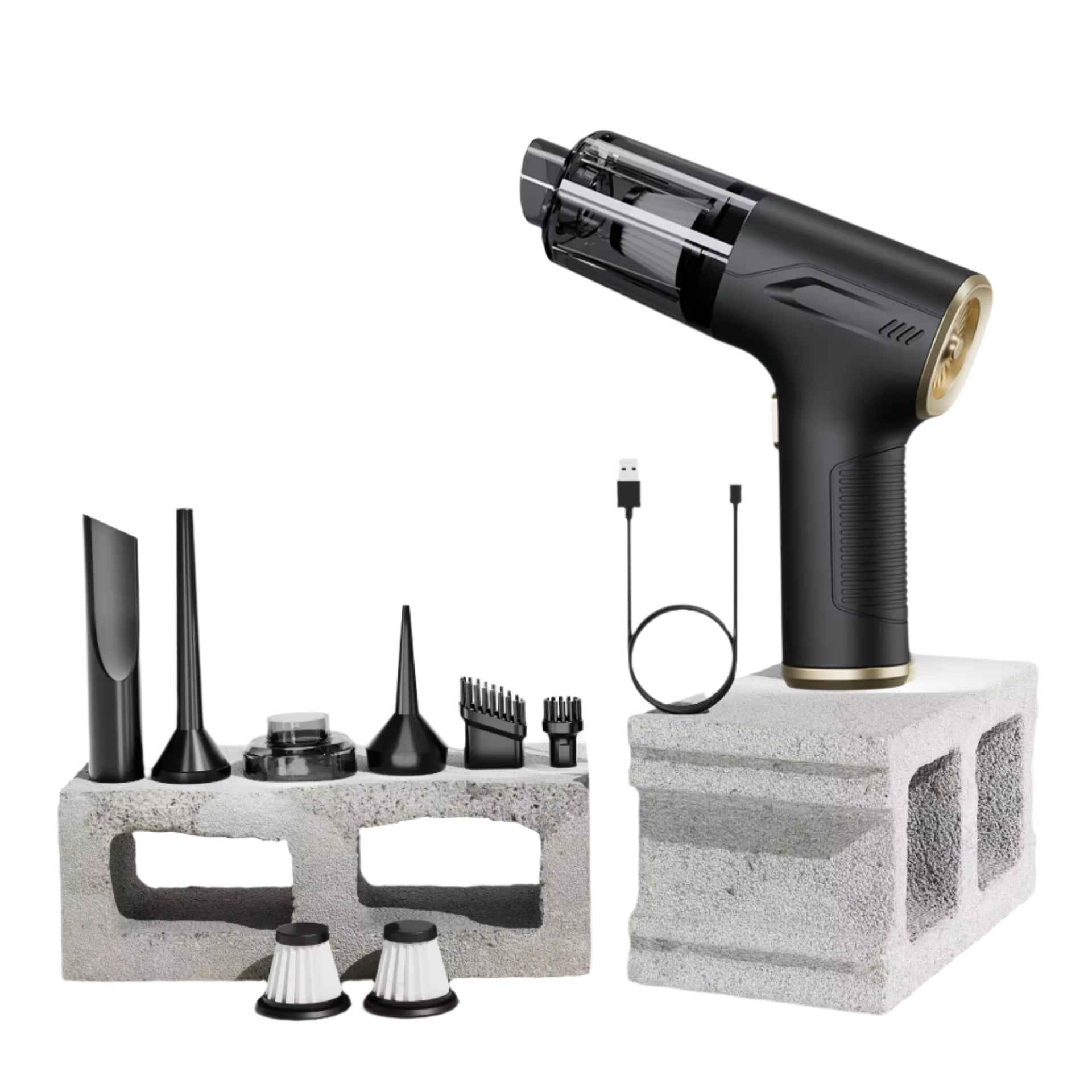 98000PA Powerful Mini Car Vacuum Cleaner Cordless Wireless Car Cleaner Handheld Portable Vacuum Cleaner Air Gun